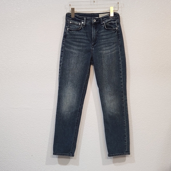 rag & bone Denim - Rag & Bone Womens Nina High Rise Ankle Cigarette Step Hems Vallery Jeans Size 26